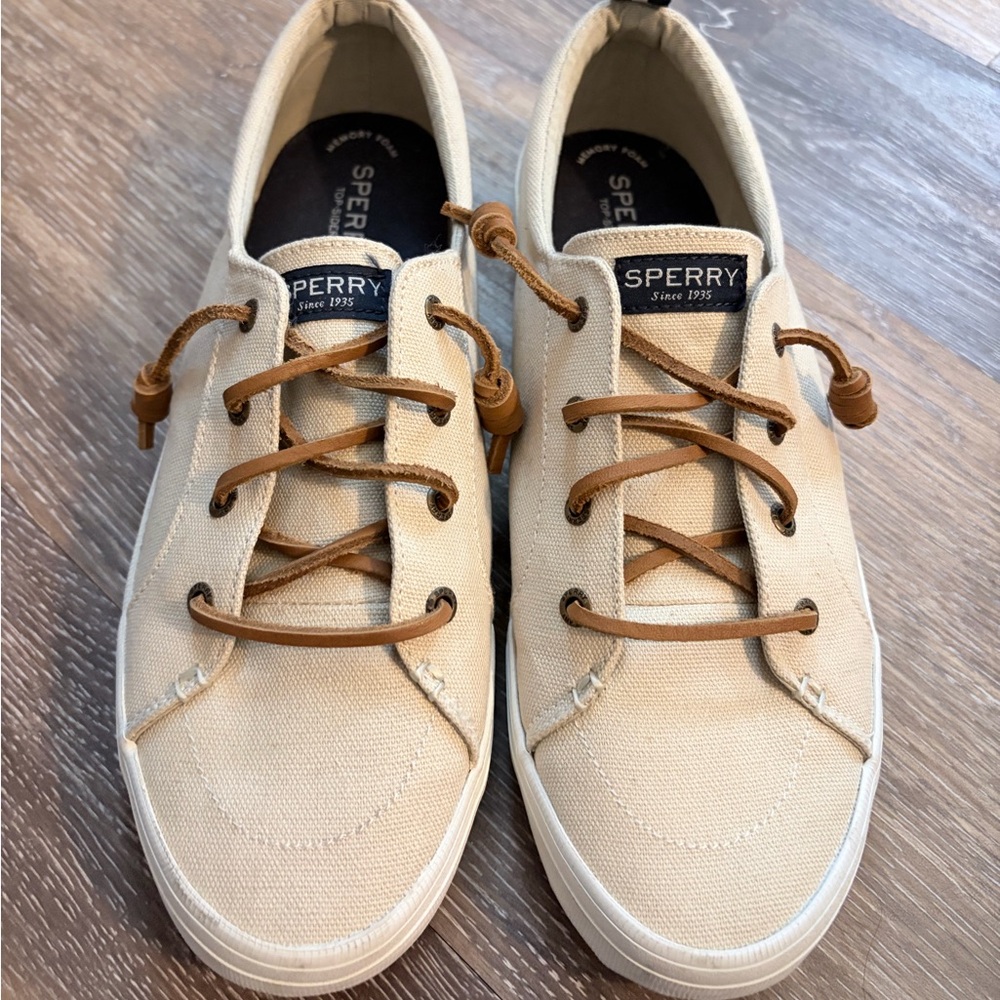 Sperry Women’s Tan Canvas Shoes